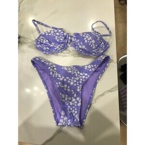 Wild fable purple floral bikini set
